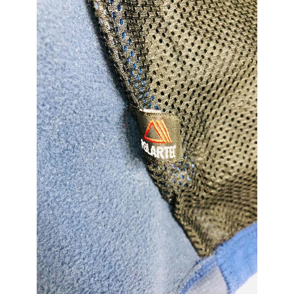LL Bean Mens Polartec Fleece Full Zip Jacket Blue Grey Size Large EUC - Picture 6 of 6